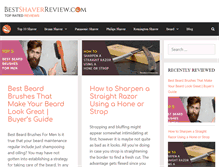 Tablet Screenshot of bestshaverreview.com